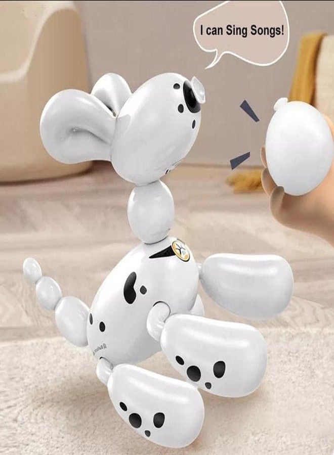 EXOMOON 2.4G Intelligent Programming Balloon Dog Voice Control Cute Smart Stunt RC Dog for Kids - Image 3